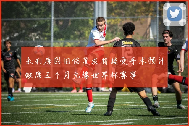 米利唐因旧伤复发将接受手术预计缺席五个月无缘世界杯赛事